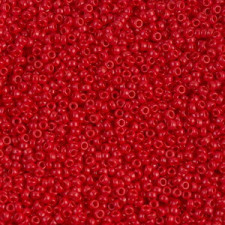 Miyuki rocailles Perlen 15/0 - Opaque dark red 15-408
